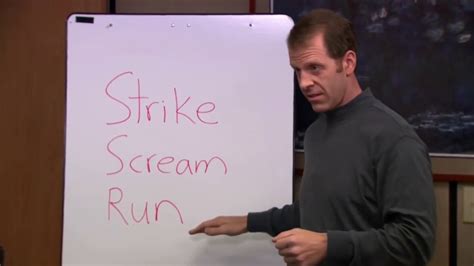 strike scream run the office